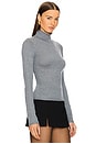 view 2 of 4 Maxine Turtleneck Sweater in Heather Grey