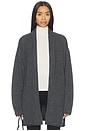 view 1 of 5 Biancka Oversized Core Cardigan in Grey