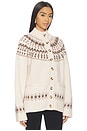view 2 of 5 Jen Fair Isle Cardigan in Cream Multi