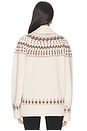 view 3 of 5 Jen Fair Isle Cardigan in Cream Multi