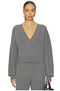 view 2 of 6 Lonne Deep V-neck Sweater in Dark Grey