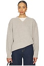 view 1 of 6 Zelia V-neck Sweater in Oatmeal