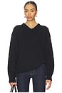 view 1 of 5 Zelia V-neck Sweater in Black