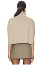 view 3 of 4 Miyah Knit Cape in Taupe