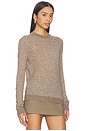 view 2 of 5 x Jasmine Tookes Kathryn Light Knit Crewneck in Mushroom
