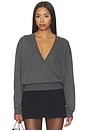 view 1 of 5 Devyn V Neck Sweater in Grey