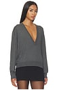 view 2 of 5 Devyn V Neck Sweater in Grey