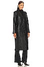 view 3 of 4 x Marianna Hewitt Tim Leather Trench Coat in Black