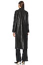 view 4 of 4 x Marianna Hewitt Tim Leather Trench Coat in Black