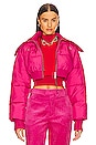 view 1 of 5 Caroun Cropped Puffer in Pink