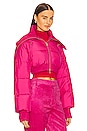 view 3 of 5 Caroun Cropped Puffer in Pink