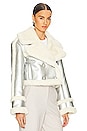 view 3 of 5 Elijah Jacket in Silver & Ivory