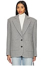 view 2 of 5 Shai Manteco Wool Blazer in Light Grey