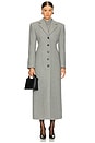 view 1 of 3 Yaron Manteco Wool Coat in Light Grey