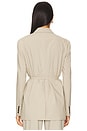 view 3 of 4 Siya Belted Blazer in Khaki Green
