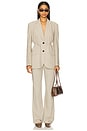 view 4 of 4 Siya Belted Blazer in Khaki Green