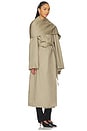 view 3 of 5 Yuna Trench Coat in Khaki Greige