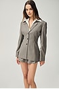 view 6 of 10 Auri Overshirt in Melange Gray