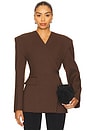view 1 of 5 x Yhasmina Ferrara Naama Blazer in Brown