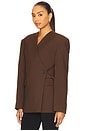 view 2 of 5 x Yhasmina Ferrara Naama Blazer in Brown
