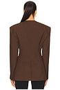 view 3 of 5 x Yhasmina Ferrara Naama Blazer in Brown