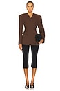 view 4 of 5 x Yhasmina Ferrara Naama Blazer in Brown
