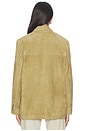 view 4 of 6 Aroa Suede Blazer Jacket in Palm