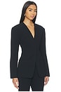view 2 of 5 x Coco Unne Polished Crepe Blazer in Black