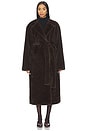 view 1 of 6 x Coco Dagna Coat in Dark Brown