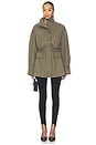 view 5 of 6 Mai Compact Suiting Parka Jacket in Olive