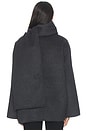 view 4 of 6 x Coco Ragni Wool Scarf Jacket in Charcoal