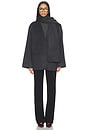 view 5 of 6 x Coco Ragni Wool Scarf Jacket in Charcoal