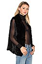 view 2 of 4 GILET SANS MANCHES EN FOURRURE DE LAPIN DENVER in Black