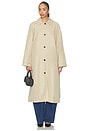 view 3 of 6 x Jasmine Tookes Lena Car Coat in Khaki