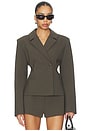 view 1 of 4 Ragni Blazer in Olive Smoke