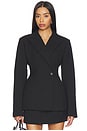 view 1 of 5 x Jasmine Tookes Kari Classic Suiting Blazer in Black