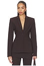 view 1 of 6 x Jasmine Tookes Filipa Tailored Blazer in Espresso