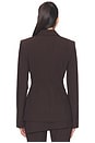 view 3 of 6 x Jasmine Tookes Filipa Tailored Blazer in Espresso