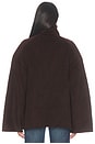 view 5 of 6 Rita Wool Coat in Espresso Melange
