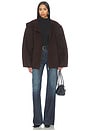 view 6 of 6 Rita Wool Coat in Espresso Melange