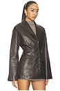 view 4 of 6 Salta Leather Jacket in Raven