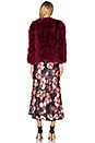 view 4 of 4 Delilah Feathers Jacket in Burgundy
