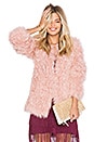 view 2 of 5 Jeni Lamb Fur Jacket in Blush