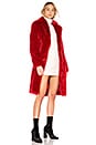 view 2 of 3 ABRIGO LARGO DE PIEL SINTÉTICA AUDREY in Scarlet