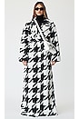 view 5 of 5 Arlo Coat in Black Houndstooth