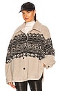 view 2 of 5 BLOUSON ALAYIA in Alma Ecru Geo
