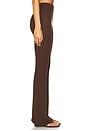 view 3 of 7 Bailee Rib Pant in Chocolate Brown