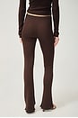 view 4 of 8 Bailee Rib Pant in Chocolate Brown