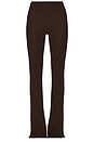 view 7 of 8 Bailee Rib Pant in Chocolate Brown