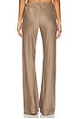 view 4 of 7 x Coco Loretta Silk Bias Pant in Mushroom